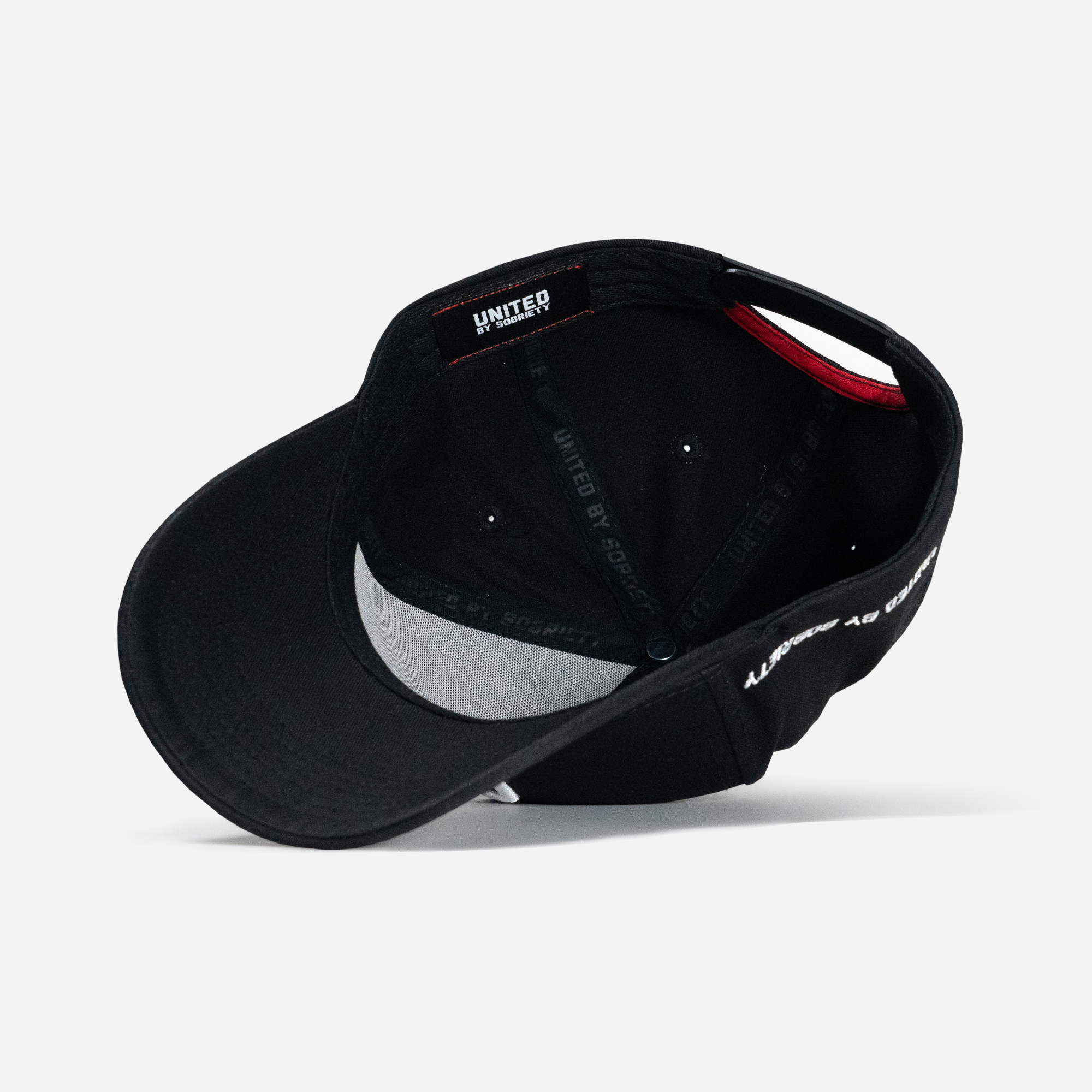 Monogram Black A-Frame Hat Main Inside-United HeadWear