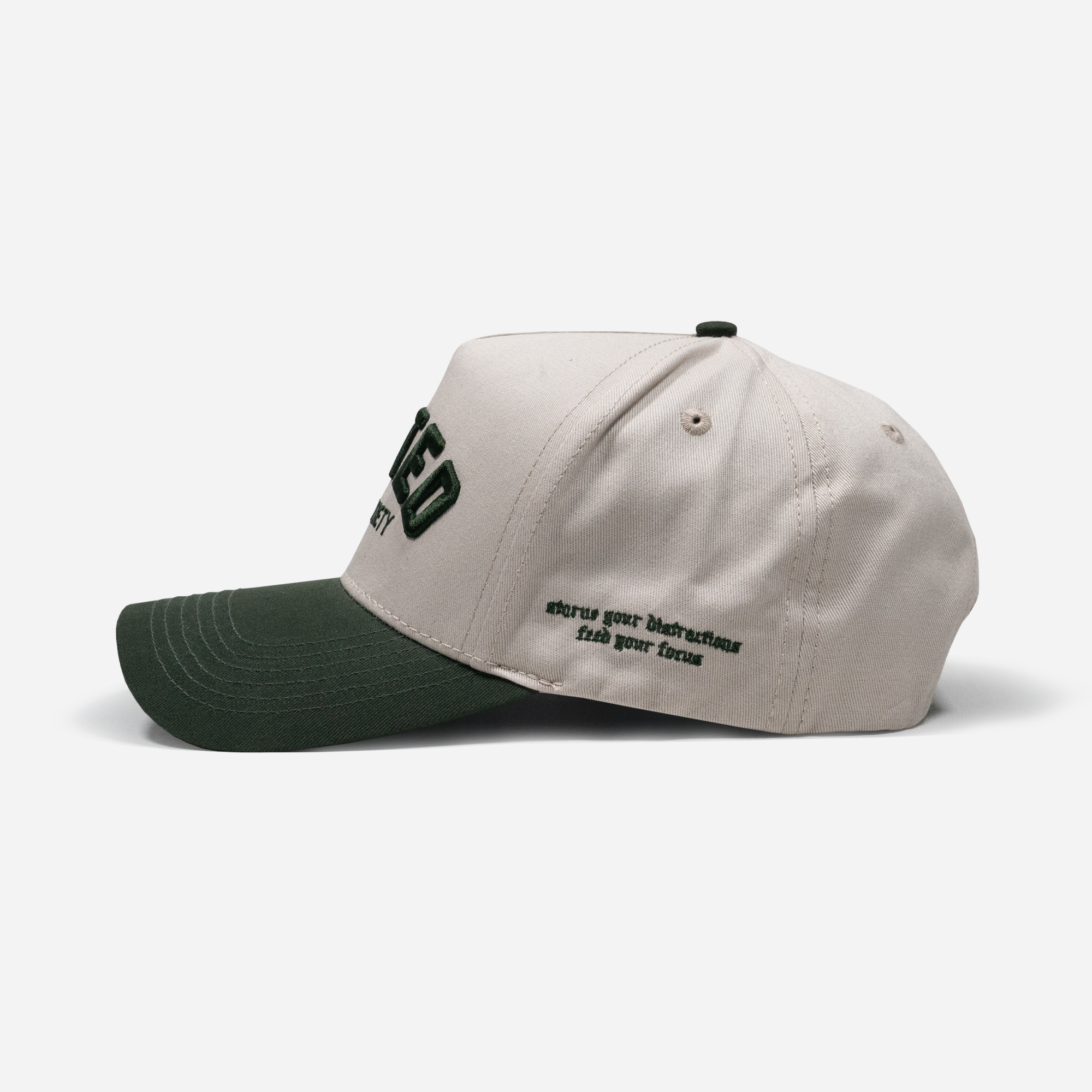 UBS Forest Stone A-Frame Hat Main Side-United HeadWear
