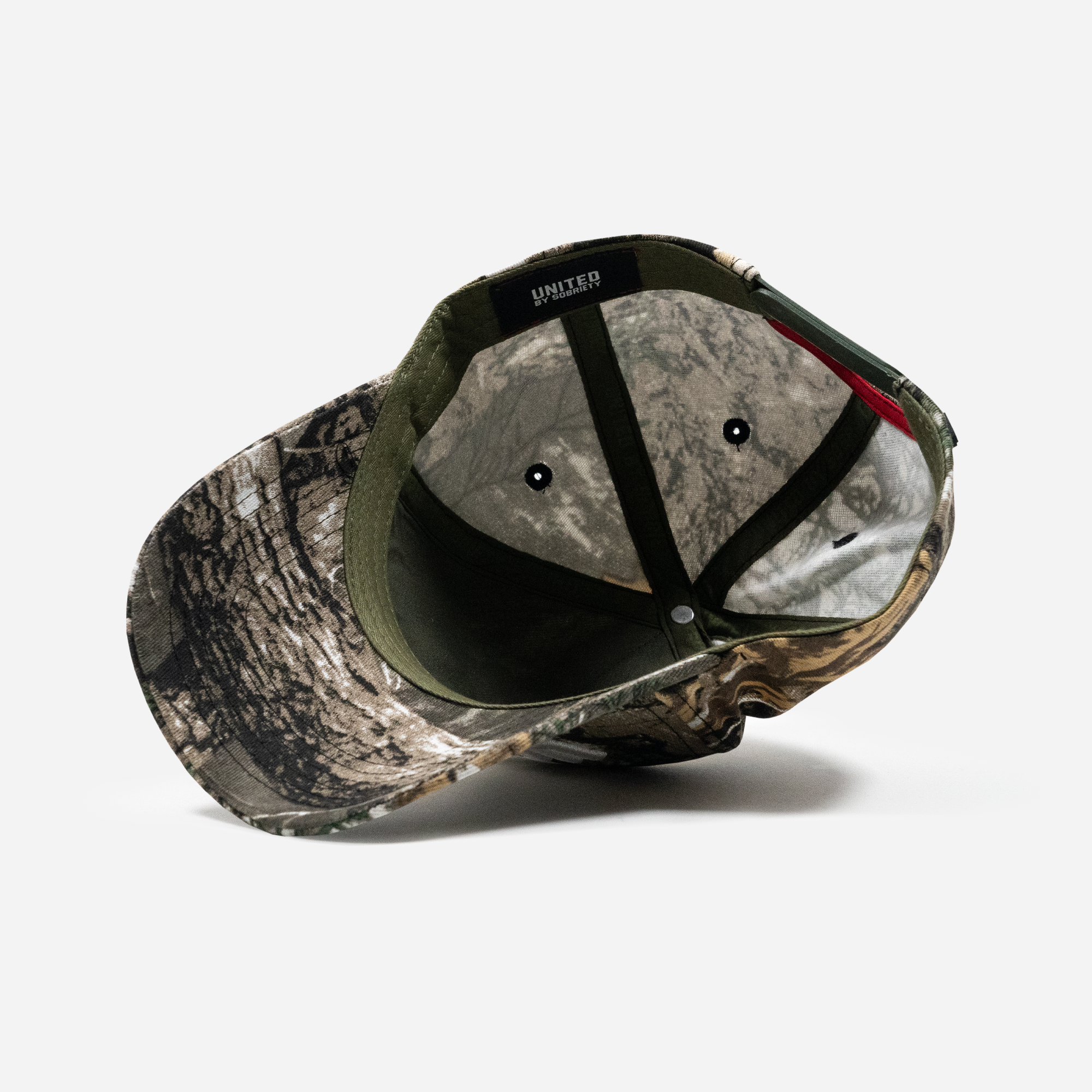 UBS Tree Camo A-Frame Hat Main Inside-United HeadWear