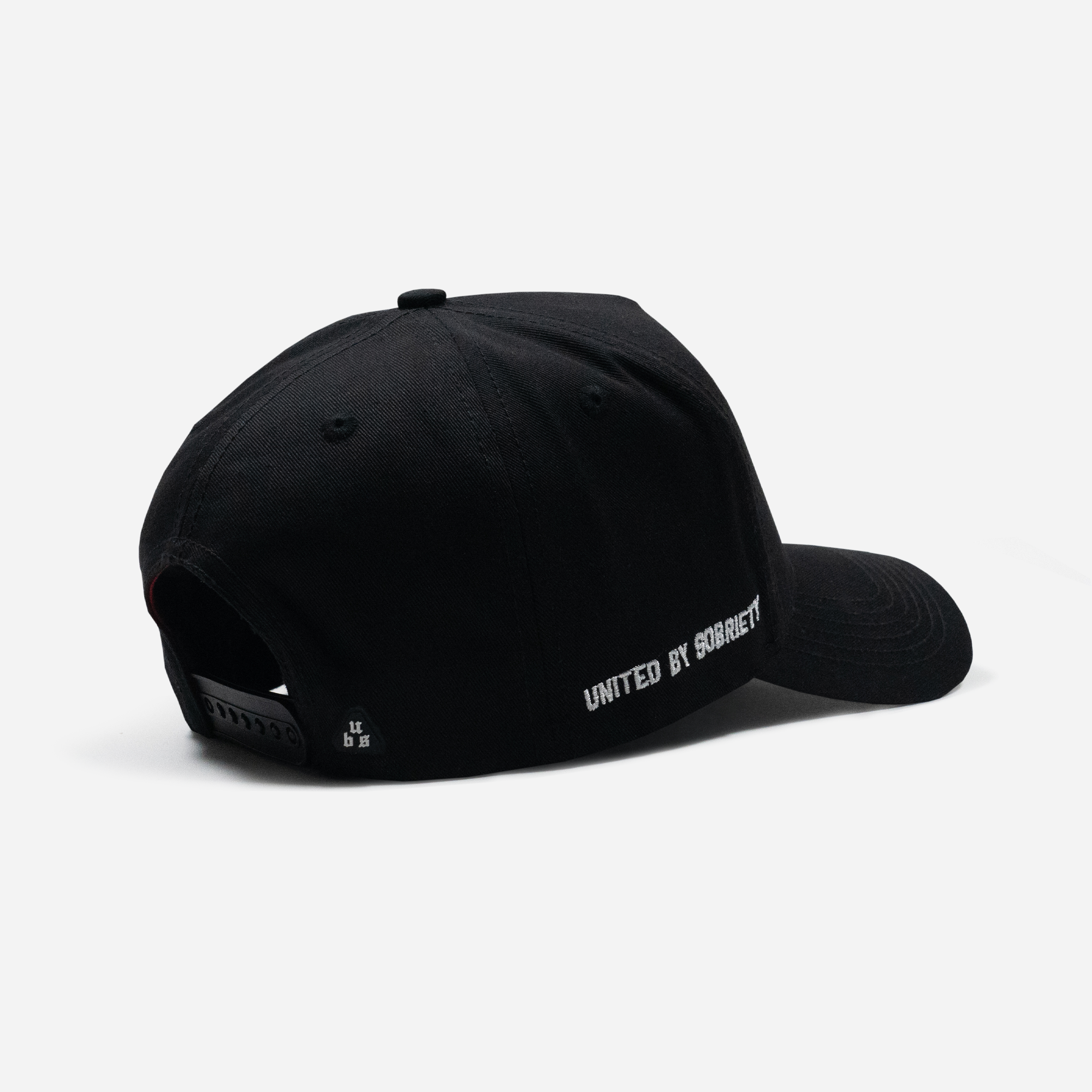 Monogram Black A-Frame Hat Main Back-United HeadWear