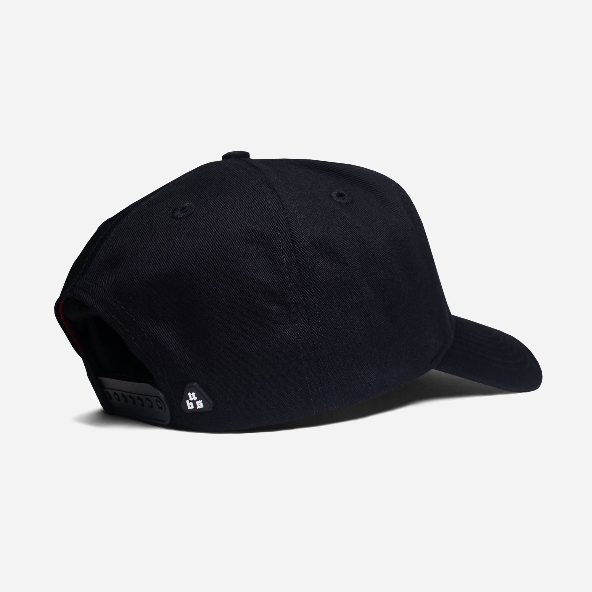 Black A-Frame cap on a light gray background-United HeadWear