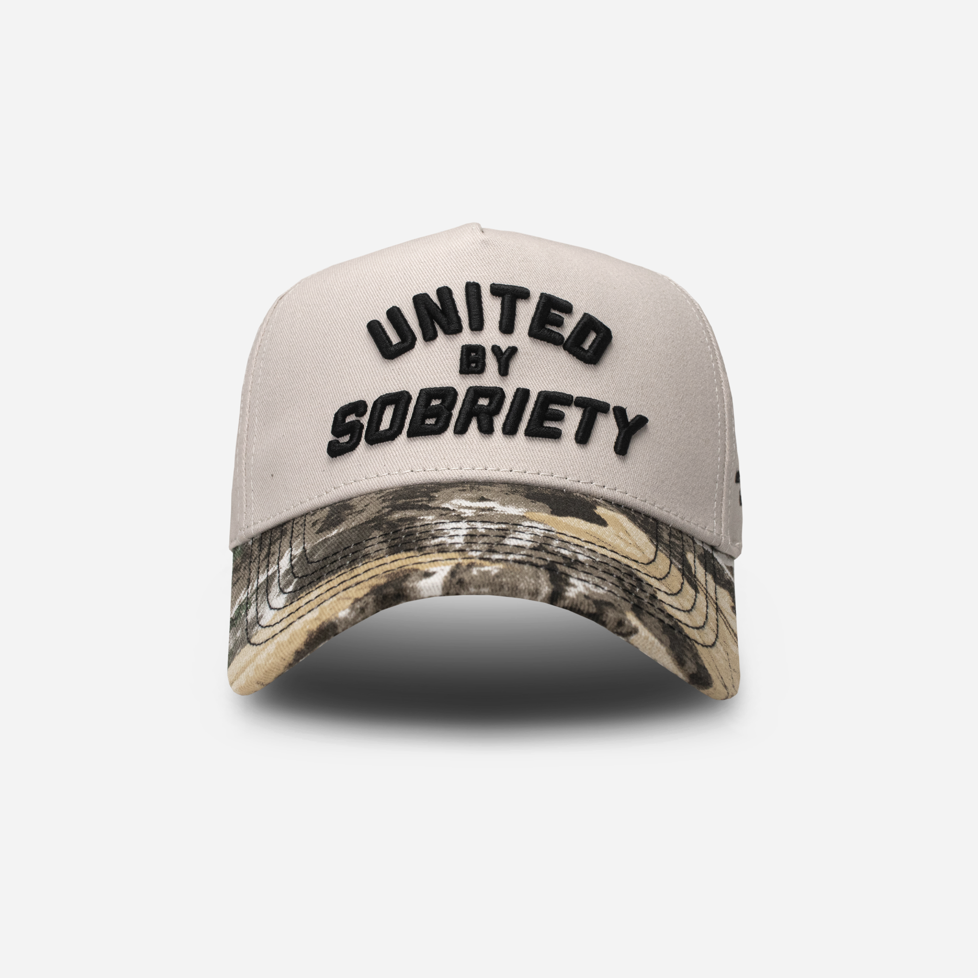UBS EST Camo Stone Front A-Frame Hat-United HeadWear