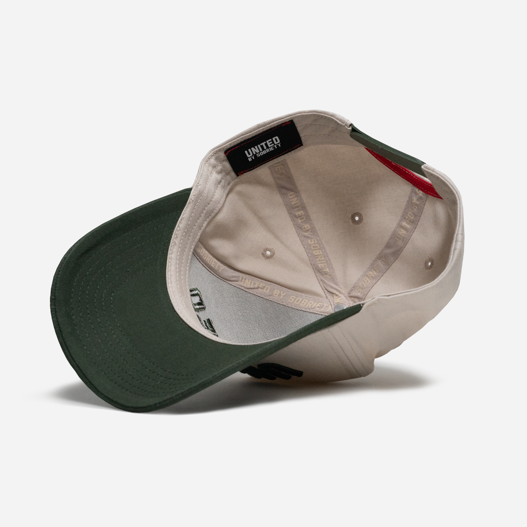 UBS Forest Stone A-Frame Hat Main Inside-United HeadWear