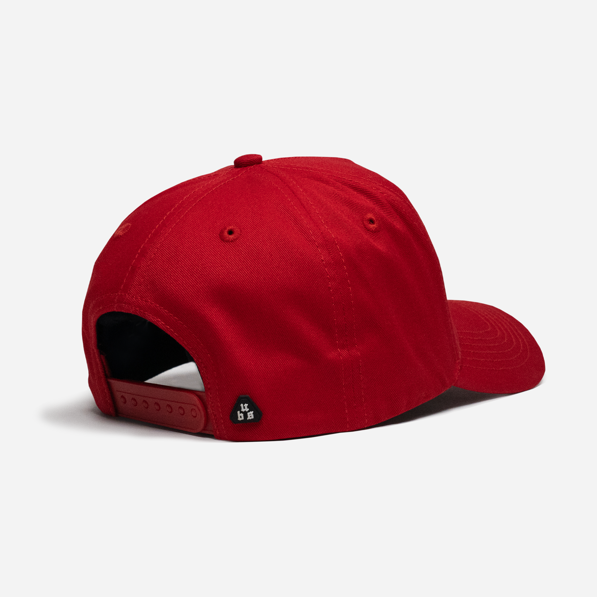 UBS Red A-Frame Hat Main Back-United HeadWear