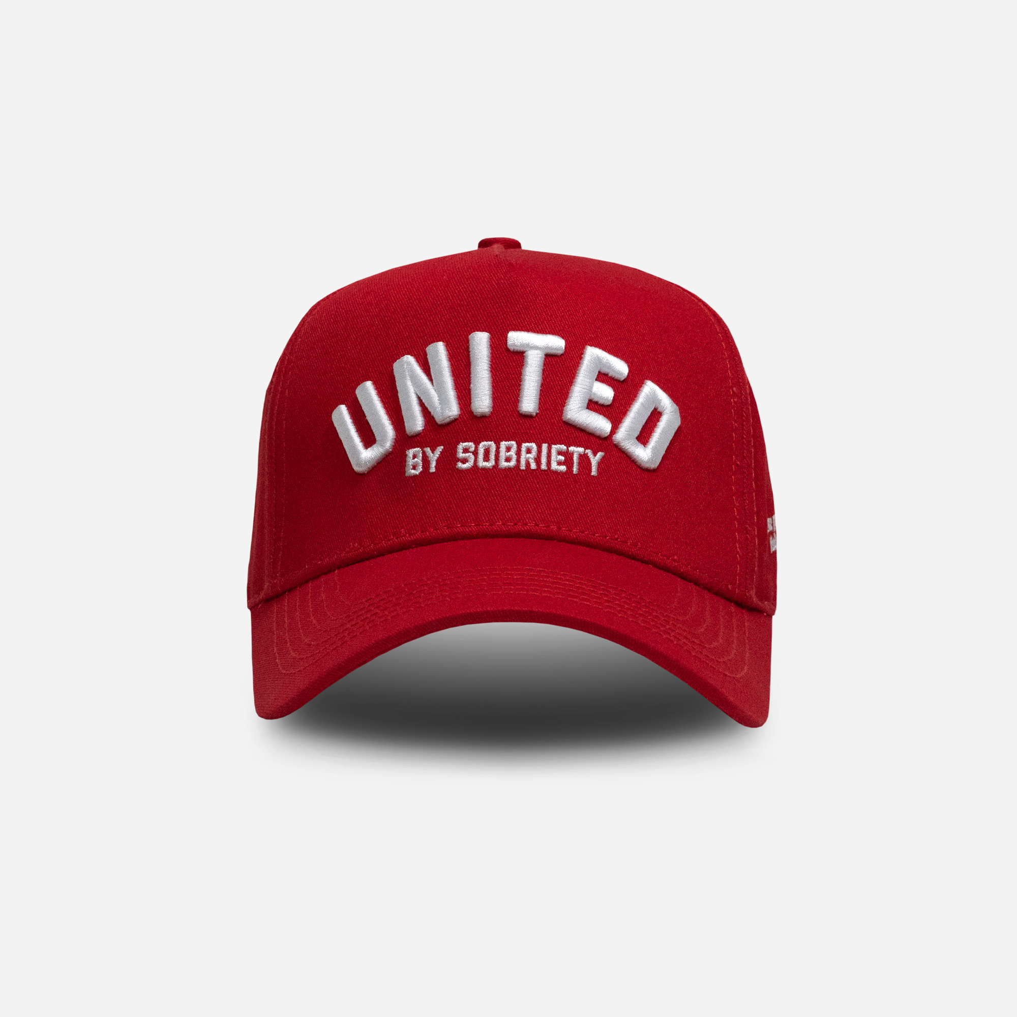 UBS Red A-Frame Hat Main Front-United HeadWear