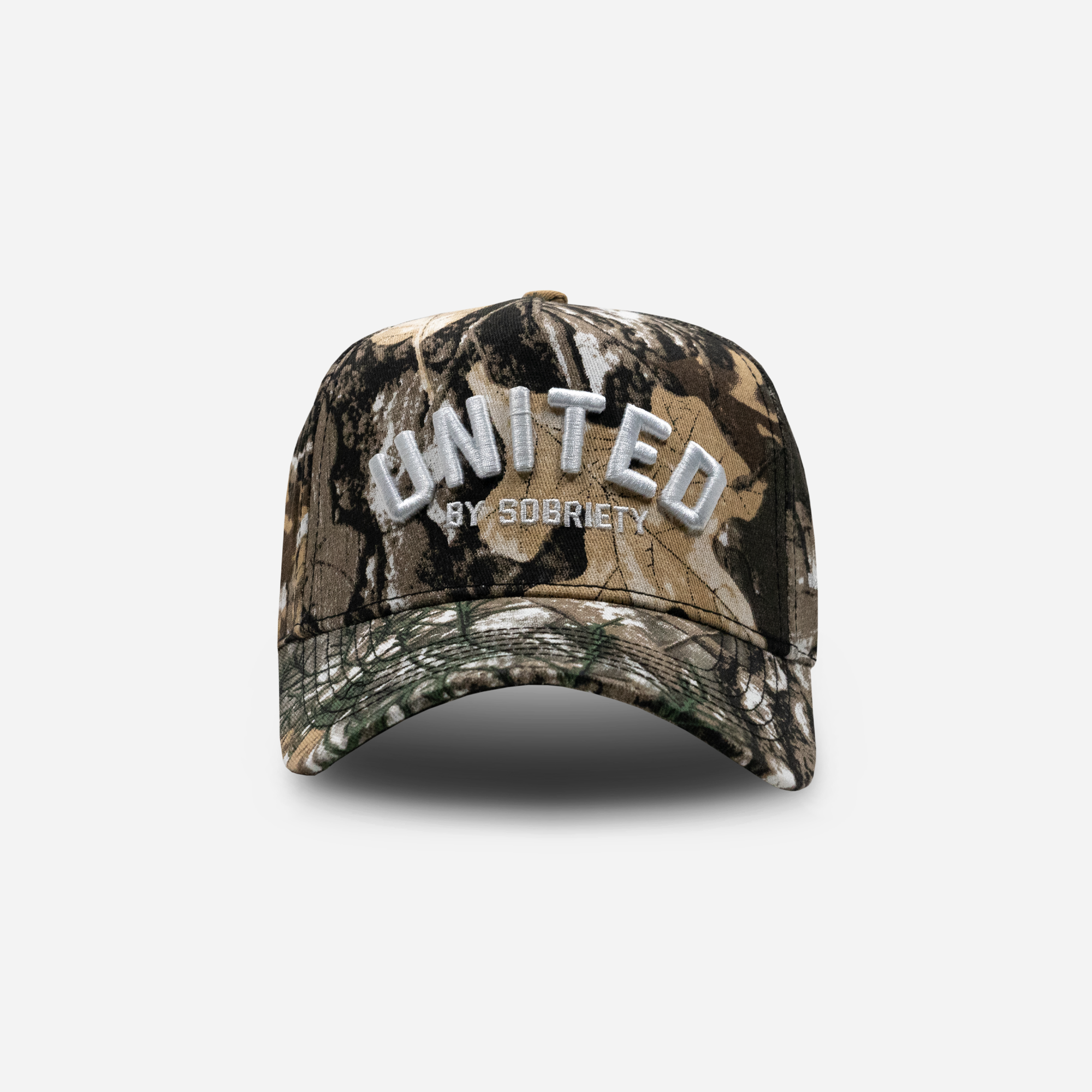 UBS Tree Camo A-Frame Hat Main Front -United HeadWear